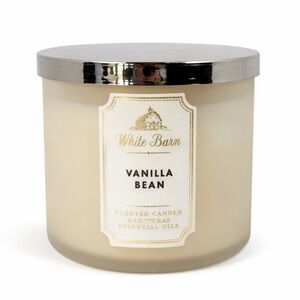 Bath & Body Works White Barn 3-Wick Scented Vanilla Bean Scented Candle